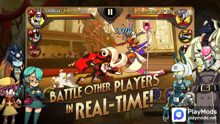 Skullgirls: Fighting RPGMod  Apk v6.1.0(Unlimited skills)