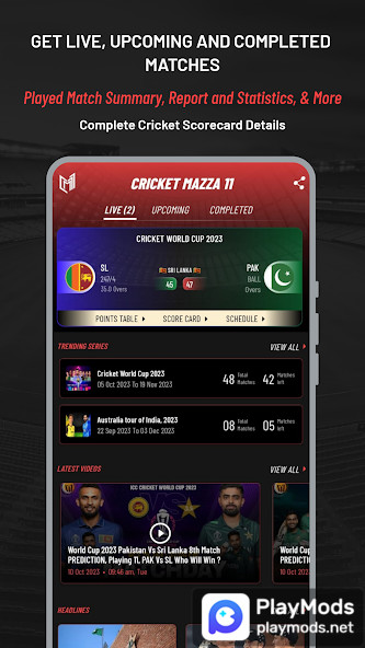 Cricket Mazza 11 Live LineMod  Apk v4.10(Premium Unlocked)