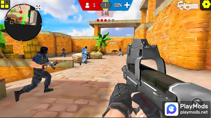 Gun Strike: FPS Attack ShooterMod  Apk v17.8(No ads)