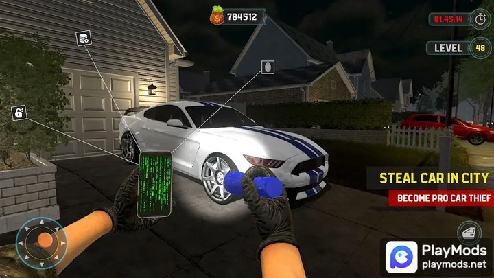 Car Thief Robbery SimulatorMod  Apk v1.4(Unlimited money)