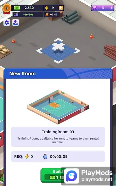 Idle Basketball Arena TycoonMod  Apk v1.1.0(No Cost)