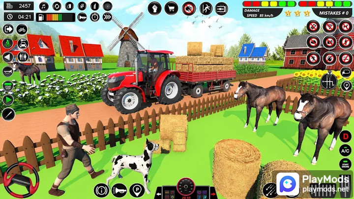 Real Tractor Driving GamesMod  Apk v1.29(Unlock all levels)