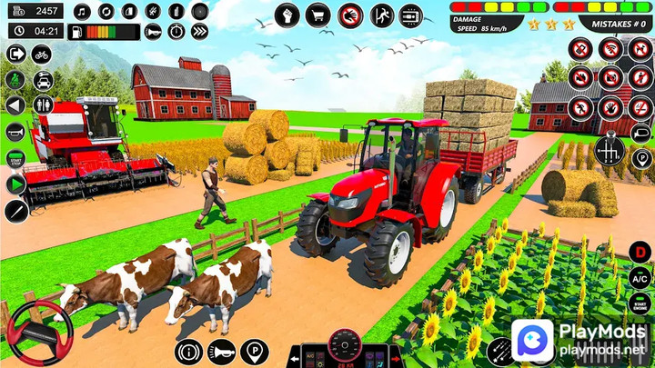 Real Tractor Driving GamesMod  Apk v1.29(Unlock all levels)