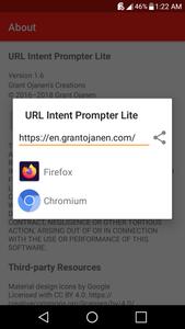 URL Intent Prompter Lite