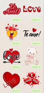 stickers de amor para whatsap