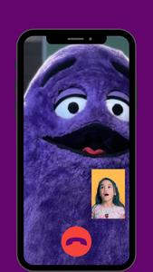 Grimace Shake crazy Fake Call