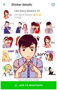 Sorry stickers for WhatsApp