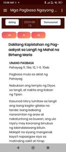 Tagalog Daily Mass Readings