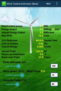 Wind Turbine Estimator beta