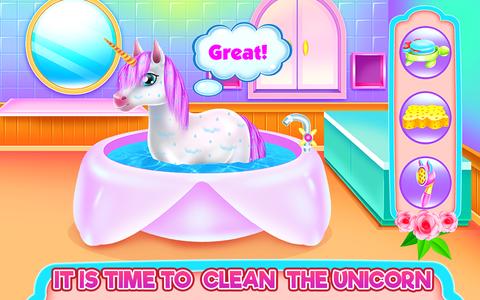 Cute Unicorn Caring & Dressup