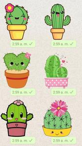 stickers para whatsap Cactus