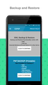 E2PDF SMS Call Backup Restore