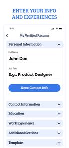 Resume CV Builder by Verified