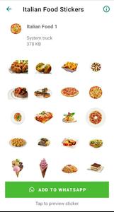 Italian Food Stickers