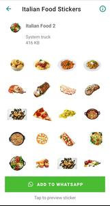 Italian Food Stickers