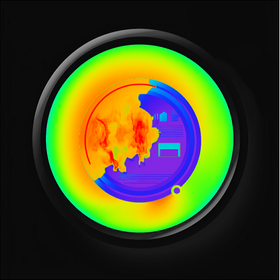 Thermal cam simulator effect