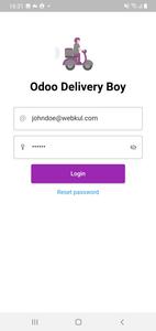 Odoo Delivery Boy Application