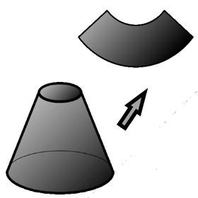 Flat pattern cone calculator