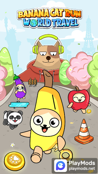 Banana Cat Run: World TravelMod  Apk v0.0.2(Unlimited Money)