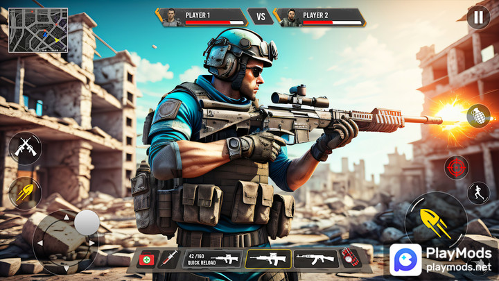 Gun Shooting Offline Fps GamesMod  Apk v2.5(Unlimited Resources)