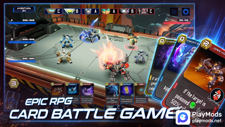 MEDABOTS: Card Battle RPG GameMod  Apk v0.4.50(No Ads)