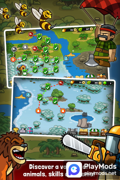 Lumberwhack: Defend the WildMod  Apk v6.5.0(Unlimited Money)