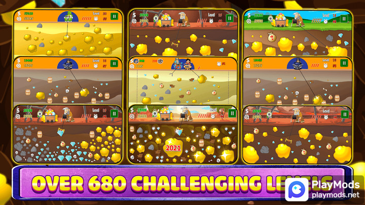 Gold Miner Gold RushMod  Apk v1.0.4(No Ads)