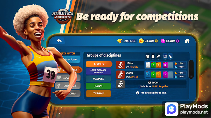 Athletics ChampionshipMod  Apk v79(Speed change)