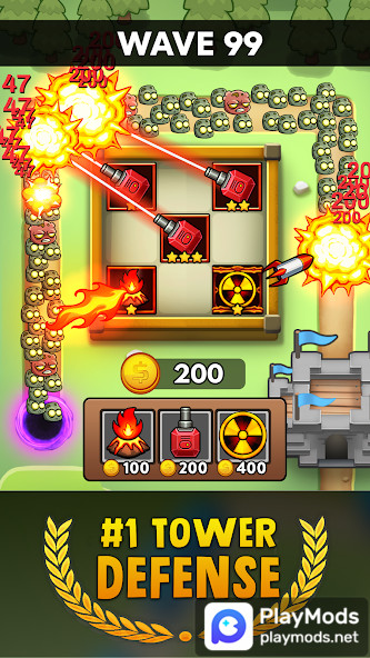 Merge Clash: Tower Defense TDMod  Apk v11.8(Unlimited Gems)