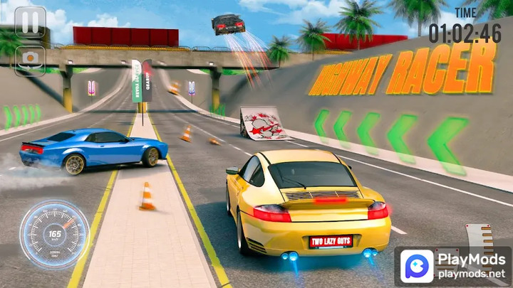 Highway Car Racing Games 3DMod  Apk v1.8(Speed change)