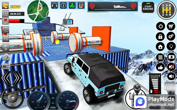 Extreme Jeep Snow StuntsMod  Apk v2.6(Unlimited currencies)