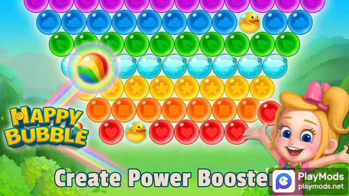 Happy Bubble: Shoot n PopMod  Apk v23.1110.00(Auto Win)