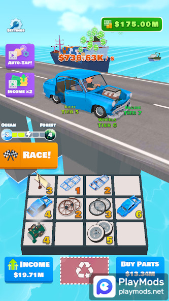 Idle Racer — Tap, Merge & RaceMod  Apk v0.9.97(No Ads)