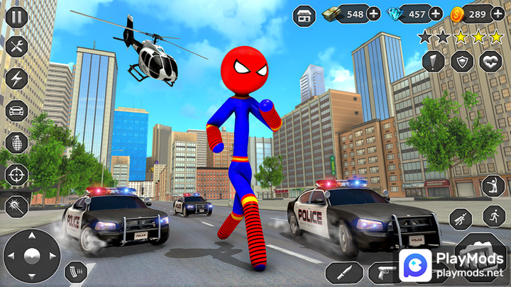 Stick Rope Hero Superhero GameMod  Apk v3.4.2(Unlimited Resources)