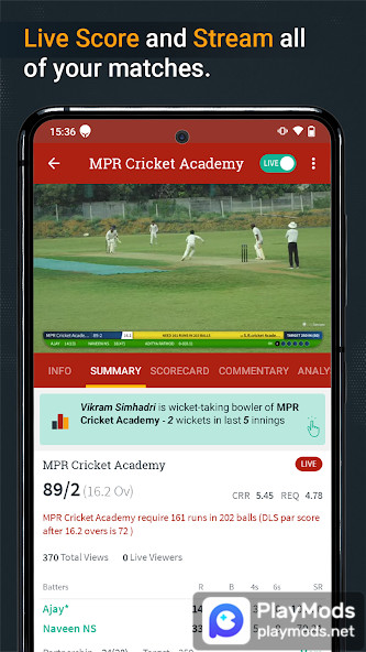 CricHeroes-Cricket Scoring AppMod  Apk v9.9(Premium Unlocked)