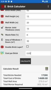 Brick Calculator