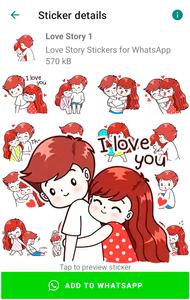 Love Story Stickers