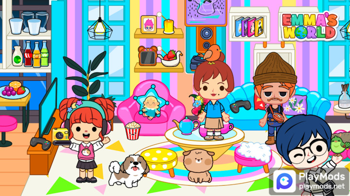 Emma's World - Town & FamilyMod  Apk v1.9(Unlock all houses)