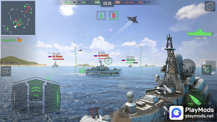 Force of Warships: BattleshipsMod  Apk v5.16.0(No Ads)