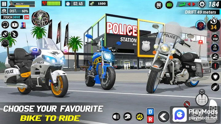 Police Moto Bike Chase CrimeMod  Apk v6.0.2(Unlimited Money)