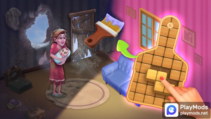 My Dream home & Block PuzzleMod  Apk v16.0(No Ads)