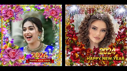 Happy new year photo frame2024