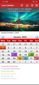 Laos Calendar 2024