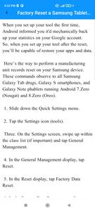 Samsung Factory Reset Guide