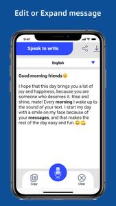 Speak to write Message