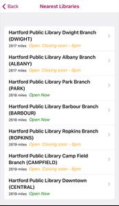 Hartford Public Library App