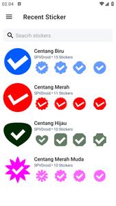 Stiker Wa Centang Biru