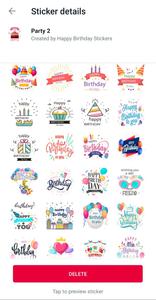 Happy Birthday Stickers