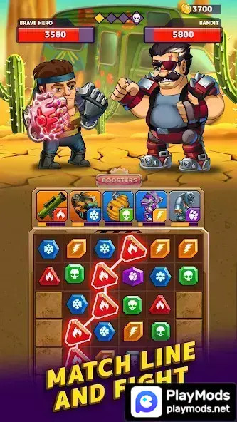 Battle Lines: Puzzle FighterMod  Apk v2.1.0(No Ads)