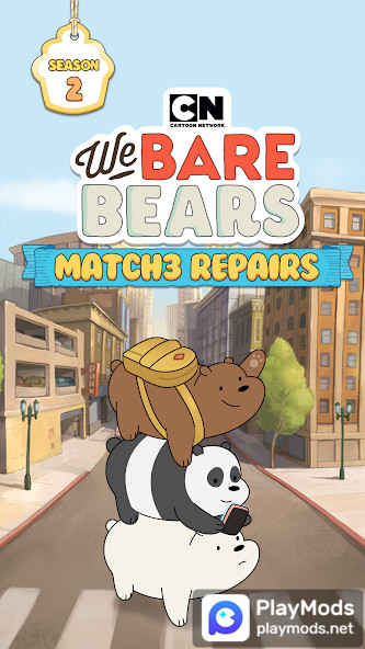 We Bare Bears Match3 RepairsMod  Apk v2.4.5(Speed change)